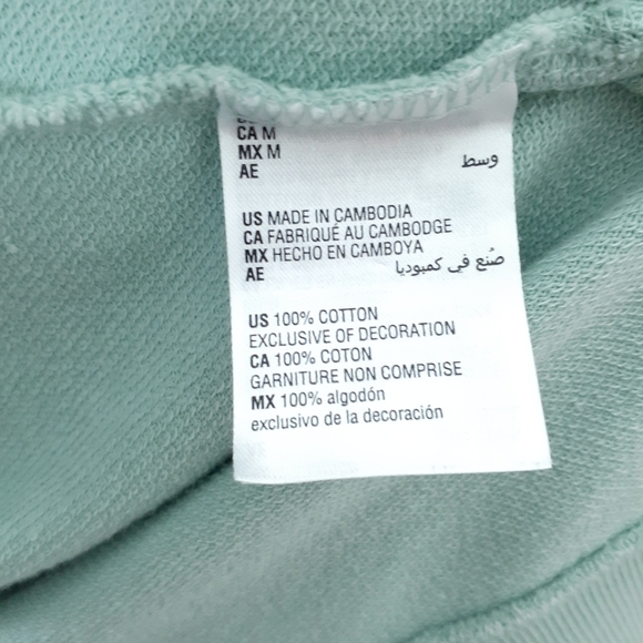 Style & Co Sweatshirt Mint Green Medallion J - Picture 5 of 6